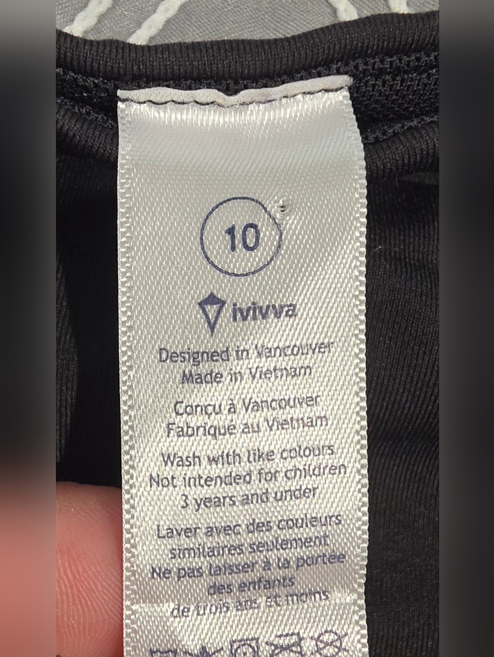 Ivivva Girls High Waisted Leggings Size 10 Youth - Picture 6 of 7